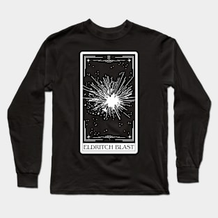 Eldritch Blast  Dnd 5e spells tarot card dungeons and dragons gift Long Sleeve T-Shirt